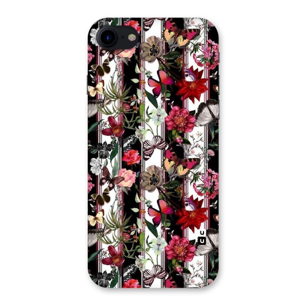 Butterfly Flowers Back Case for iPhone SE 2020