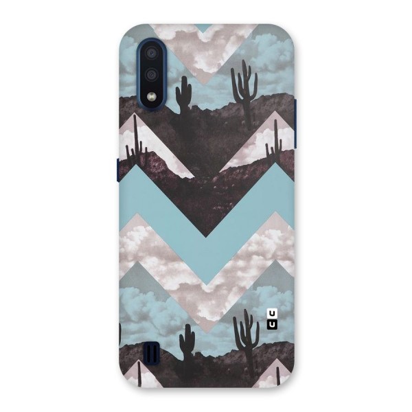 Cacutus Zig Zag Pattern Back Case for Galaxy M01