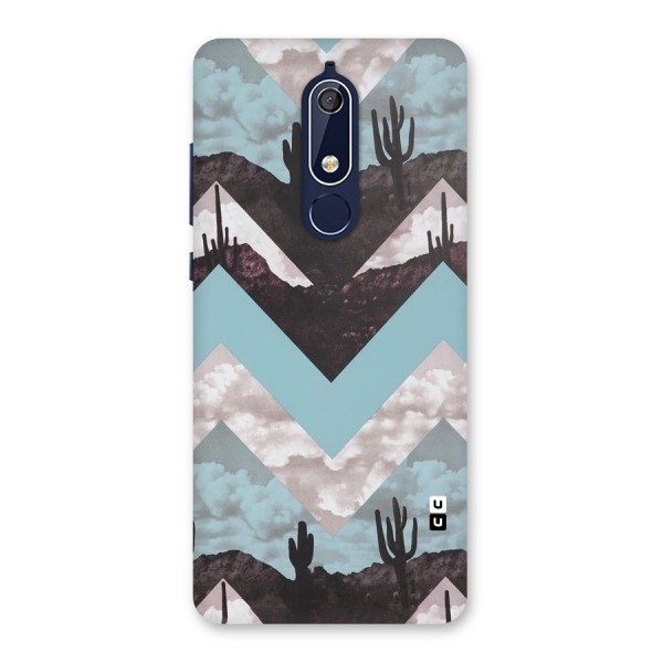 Cacutus Zig Zag Pattern Back Case for Nokia 5.1