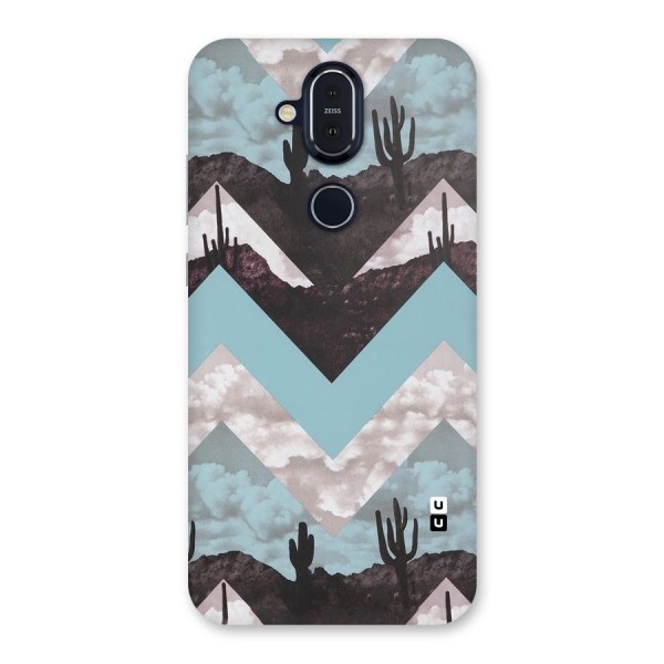 Cacutus Zig Zag Pattern Back Case for Nokia 8.1