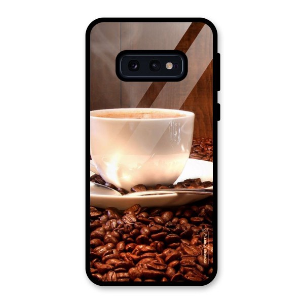 Caffeine Beans Glass Back Case for Galaxy S10e