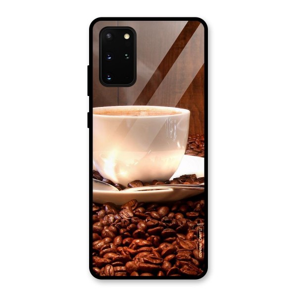 Caffeine Beans Glass Back Case for Galaxy S20 Plus