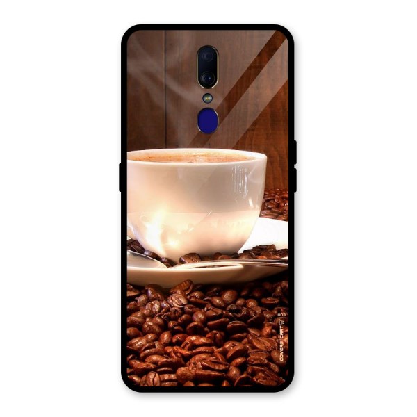 Caffeine Beans Glass Back Case for Oppo F11