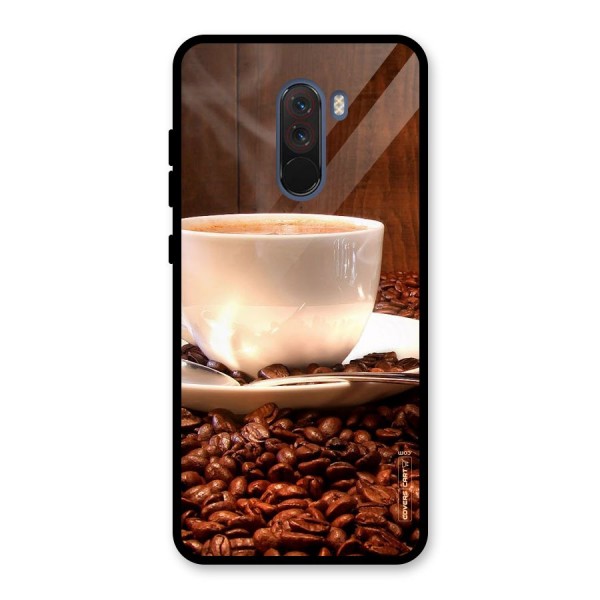 Caffeine Beans Glass Back Case for Poco F1