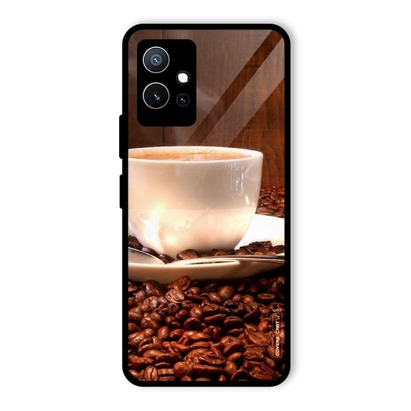 Caffeine Beans Glass Back Case for Vivo T1 5G