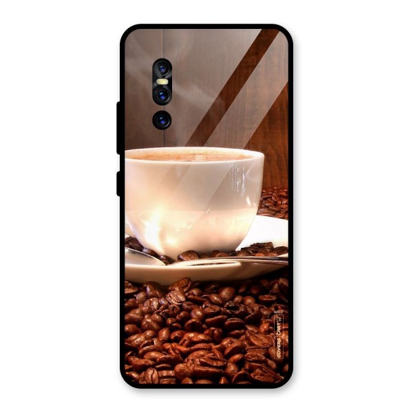 Caffeine Beans Glass Back Case for Vivo V15 Pro