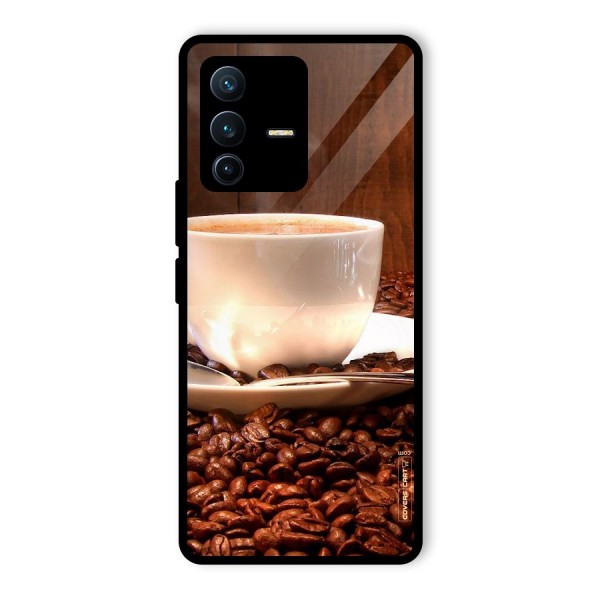 Caffeine Beans Glass Back Case for Vivo V23 Pro