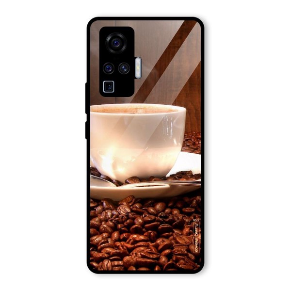 Caffeine Beans Glass Back Case for Vivo X50 Pro