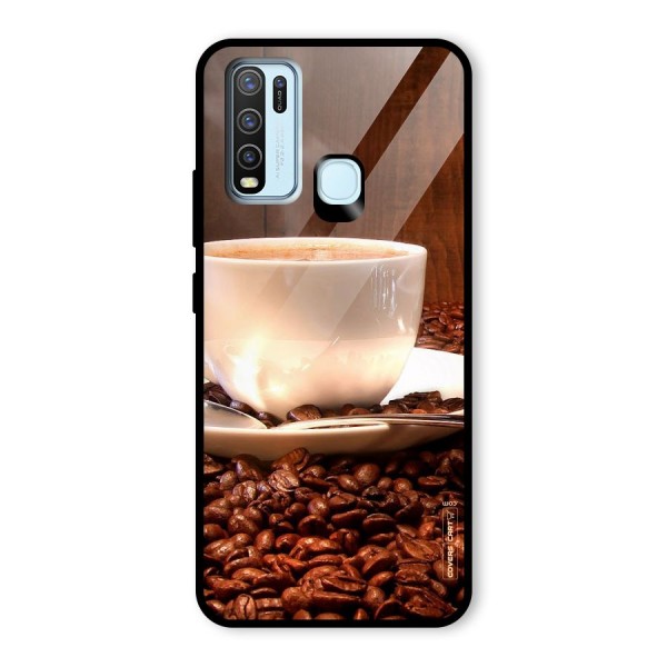 Caffeine Beans Glass Back Case for Vivo Y30