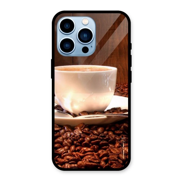 Caffeine Beans Glass Back Case for iPhone 13 Pro