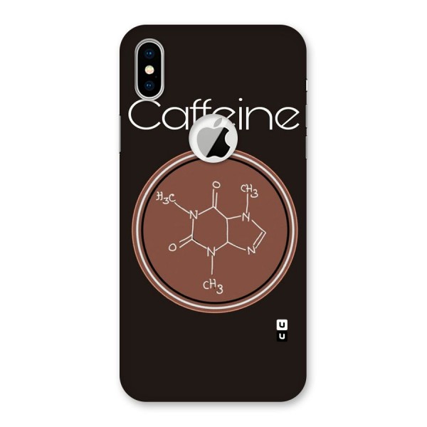 Caffeine Making Back Case for iPhone XS Logo Cut