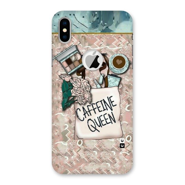 Caffeine Queen Back Case for iPhone XS Logo Cut