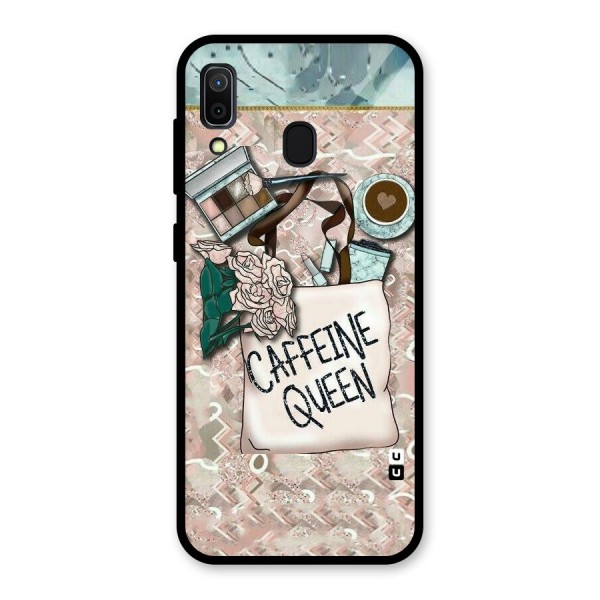 Caffeine Queen Glass Back Case for Galaxy A30