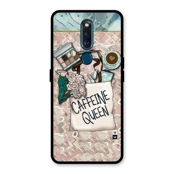 Caffeine Queen Glass Back Case for Oppo F11 Pro