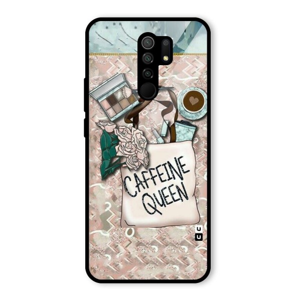 Caffeine Queen Glass Back Case for Redmi 9 Prime