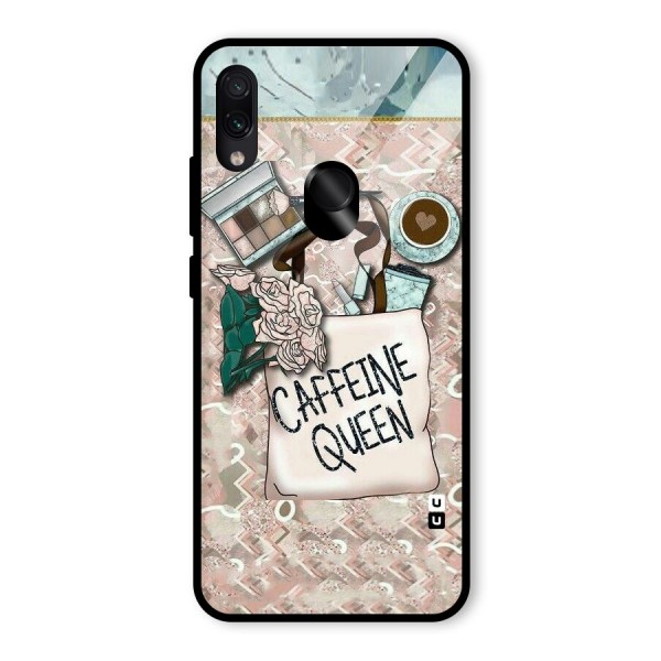 Caffeine Queen Glass Back Case for Redmi Note 7