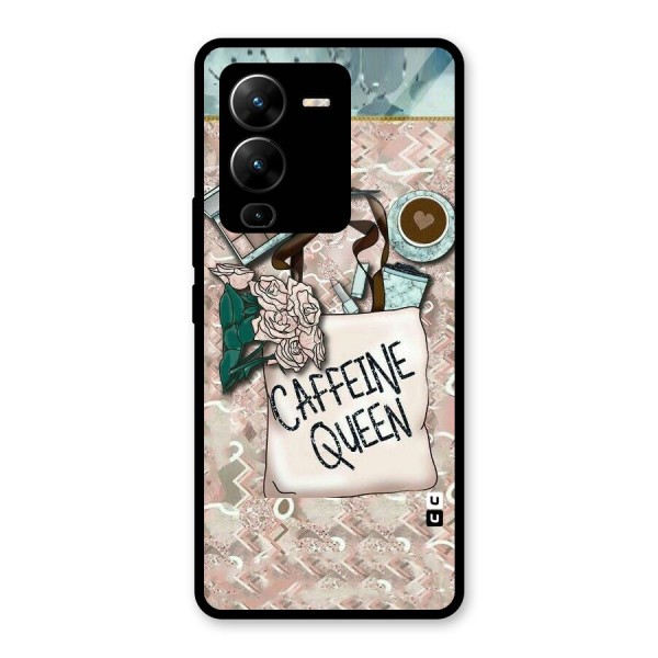 Caffeine Queen Glass Back Case for Vivo V25 Pro