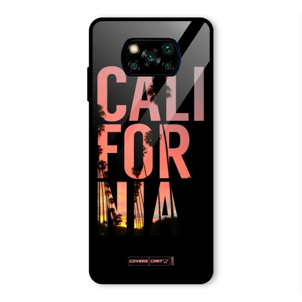 California Glass Back Case for Poco X3 Pro