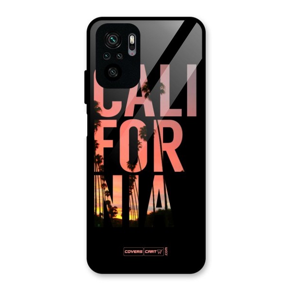 California Glass Back Case for Redmi Note 10