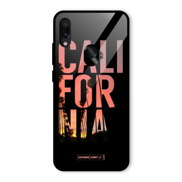 California Glass Back Case for Redmi Note 7