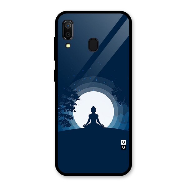 Calm Meditation Glass Back Case for Galaxy A30