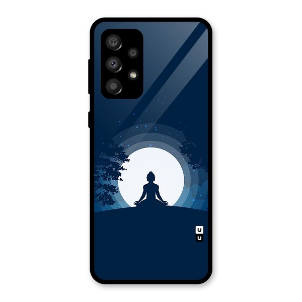 Calm Meditation Glass Back Case for Galaxy A32