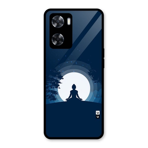 Calm Meditation Glass Back Case for Oppo A57 2022