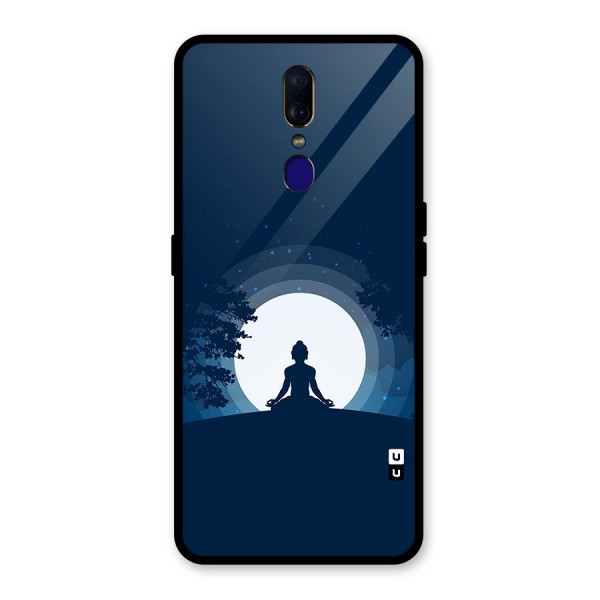 Calm Meditation Glass Back Case for Oppo F11