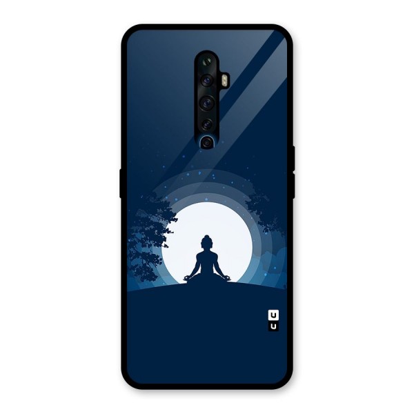 Calm Meditation Glass Back Case for Oppo Reno2 F