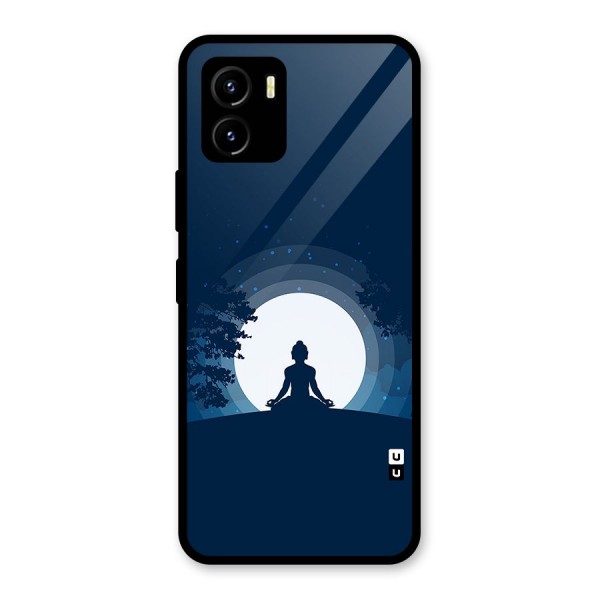 Calm Meditation Glass Back Case for Vivo Y15s