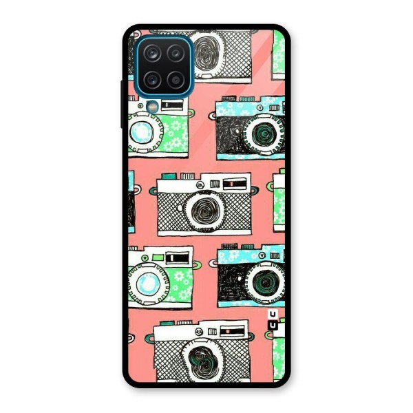 Cam Art Loving Glass Back Case for Galaxy A12