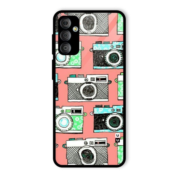 Cam Art Loving Glass Back Case for Galaxy F23