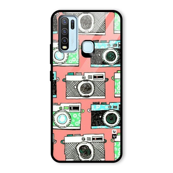 Cam Art Loving Glass Back Case for Vivo Y30