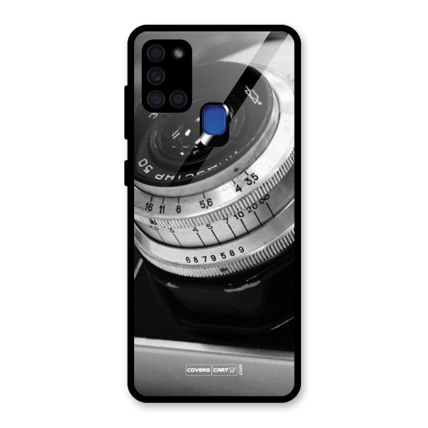 Camera Lens Glass Back Case for Galaxy A21s