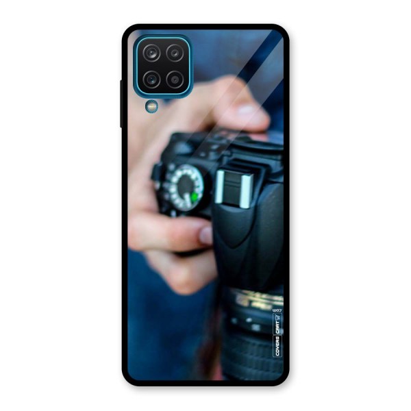 Camera Love Glass Back Case for Galaxy A12