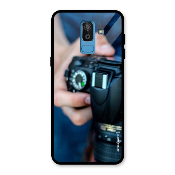 Camera Love Glass Back Case for Galaxy J8