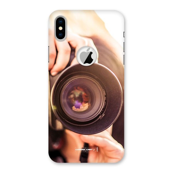 Camera Lovers Back Case for iPhone XS Logo Cut