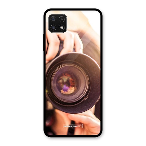 Camera Lovers Glass Back Case for Galaxy A22 5G