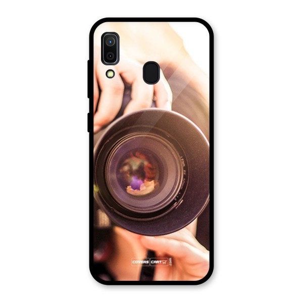 Camera Lovers Glass Back Case for Galaxy A30