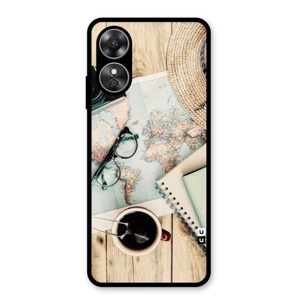 Camera Notebook Glass Back Case for Oppo A17