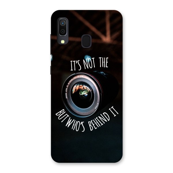 Camera Quote Back Case for Galaxy A20