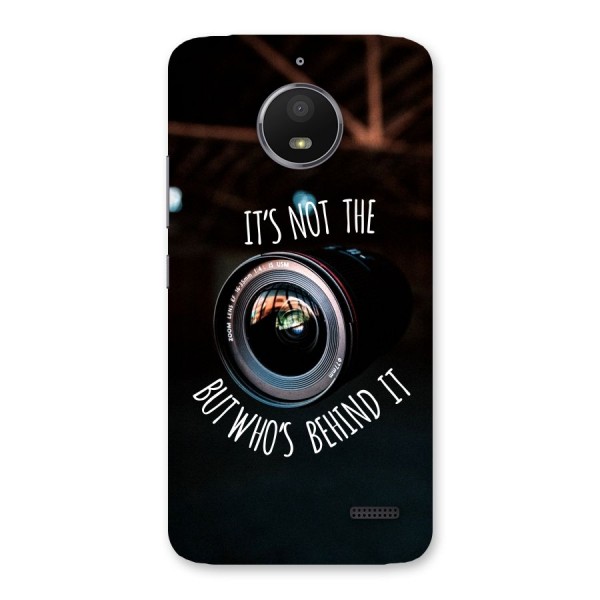 Camera Quote Back Case for Moto E4