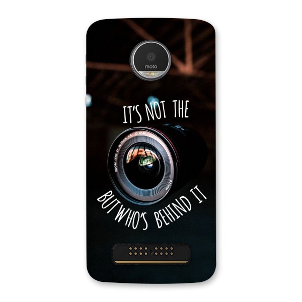 Camera Quote Back Case for Moto Z Play