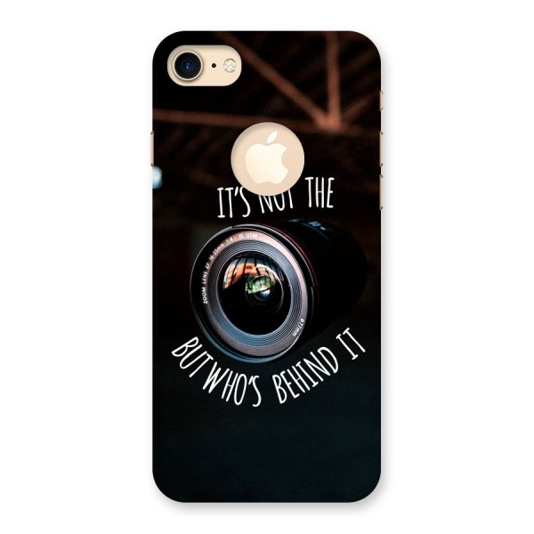 Camera Quote Back Case for iPhone 8 Logo Cut