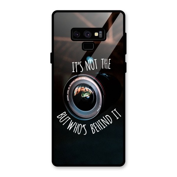 Camera Quote Glass Back Case for Galaxy Note 9