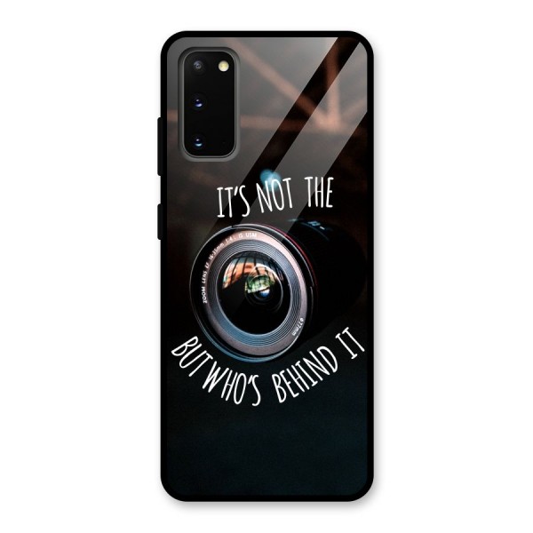 Camera Quote Glass Back Case for Galaxy S20