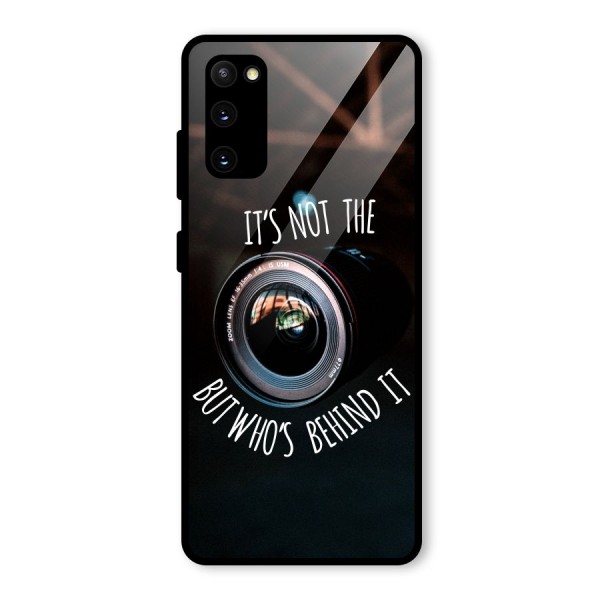 Camera Quote Glass Back Case for Galaxy S20 FE