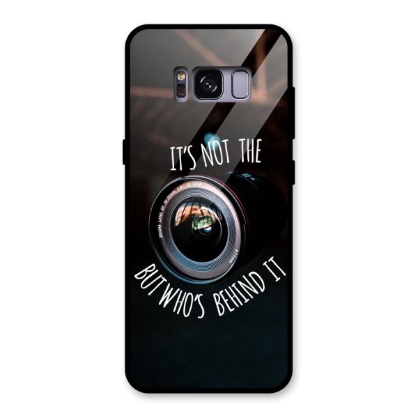 Camera Quote Glass Back Case for Galaxy S8