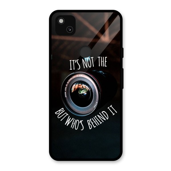 Camera Quote Glass Back Case for Google Pixel 4a