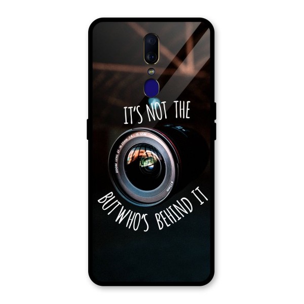 Camera Quote Glass Back Case for Oppo F11